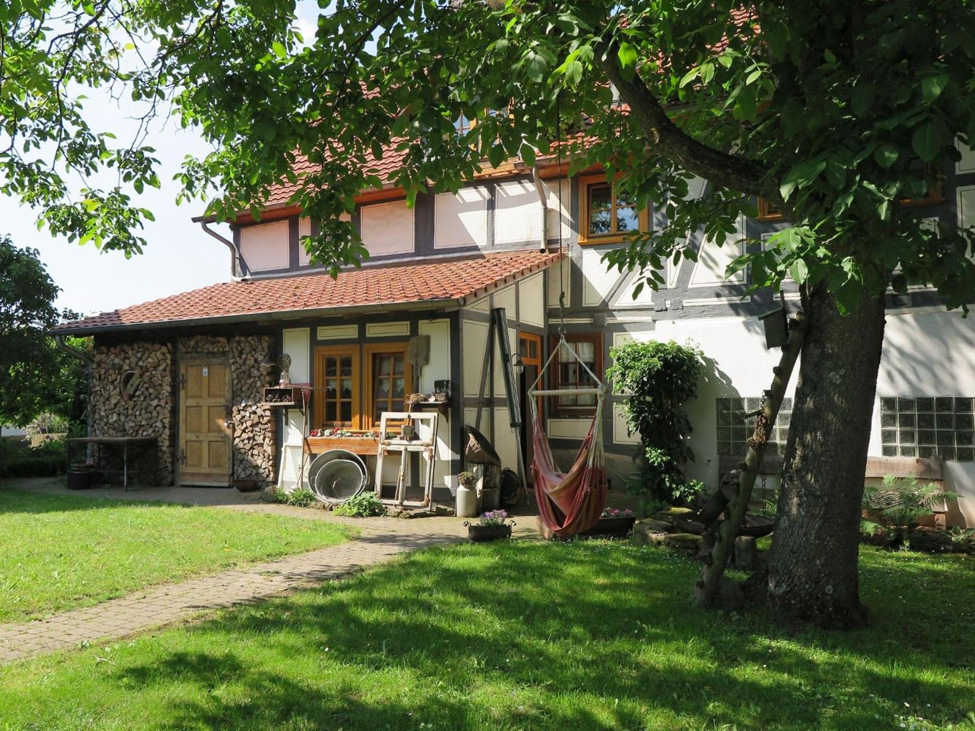 Ferienwohnung Fachwerktraum im Hof Alheim Exterior foto